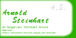 arnold steinhart business card